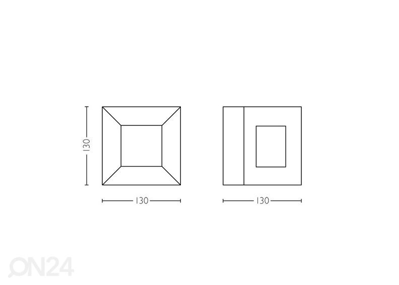 Philips Parterre seinalamp 8 W 800lm 2700K suurendatud