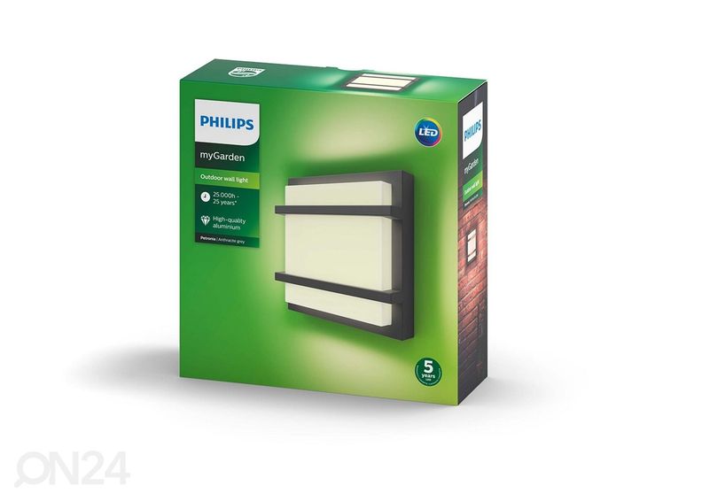 Philips Petronia seinavalgusti 12 W 1200lm 2700K suurendatud