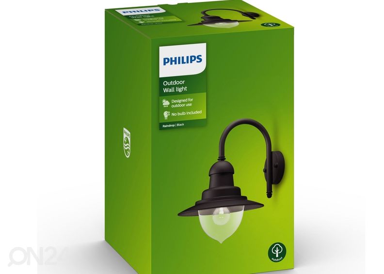 Philips Raindrop seinalatern 1xE27 suurendatud