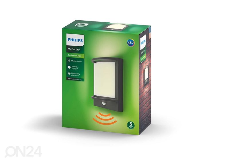 Philips Samondra seinavalgusti liikumisanduriga 12 W 1200lm 2700K suurendatud