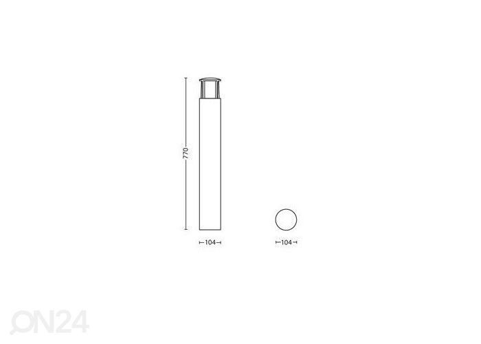 Philips Stock postvalgusti 1x6 W 600lm 2700K suurendatud