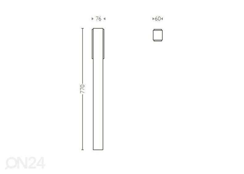 Philips Stratosphere postvalgusti 1x6 W 1000lm 4000K suurendatud