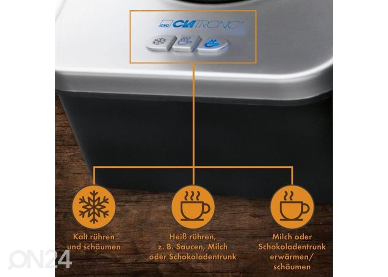 Piimavahustaja Clatronic MS3326 suurendatud