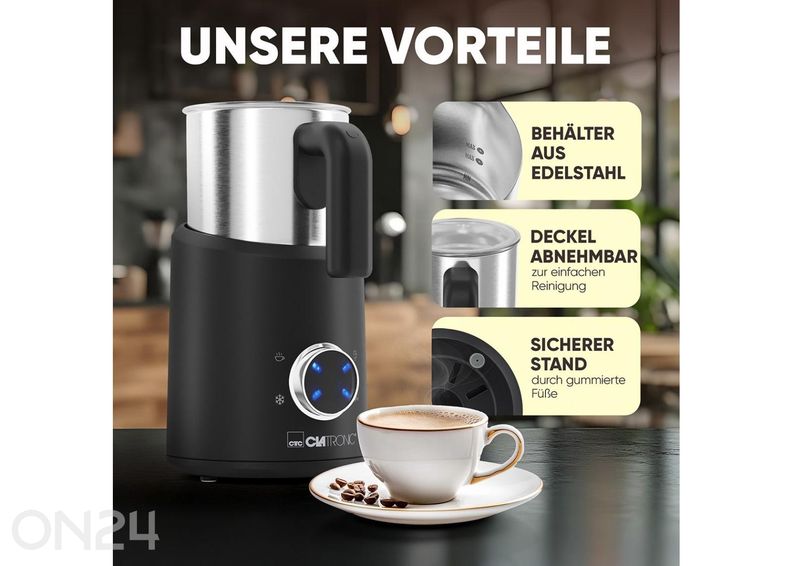 Piimavahustaja Clatronic MS3812 suurendatud