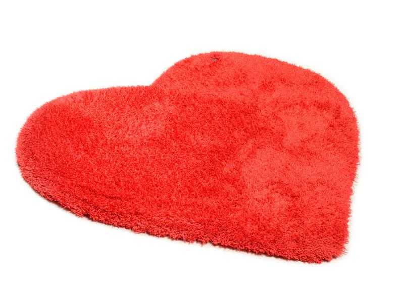 Pikakarvaline vaip Soft Uni Heart 100x100 cm suurendatud