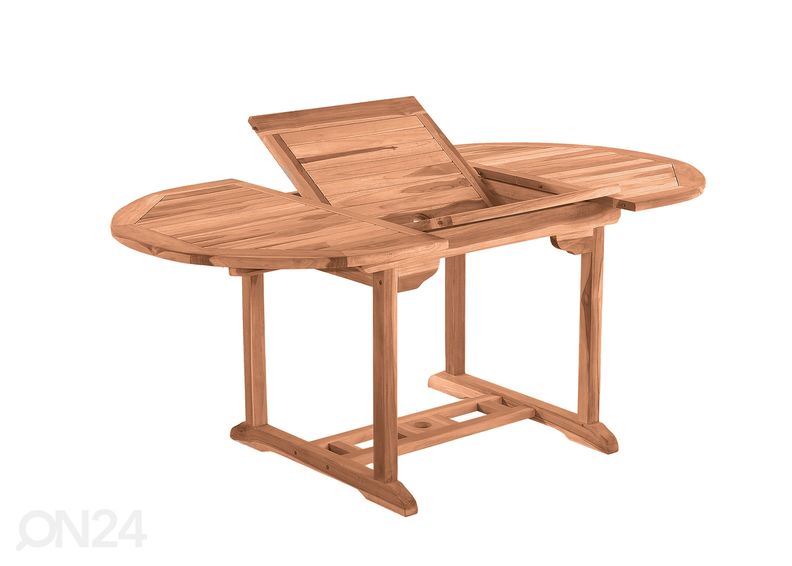 Pikendatav aialaud 120/170x120 cm suurendatud
