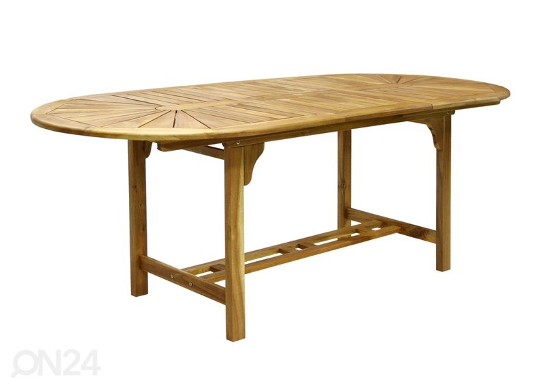 Pikendatav aialaud Finlay 90x153-195 cm suurendatud