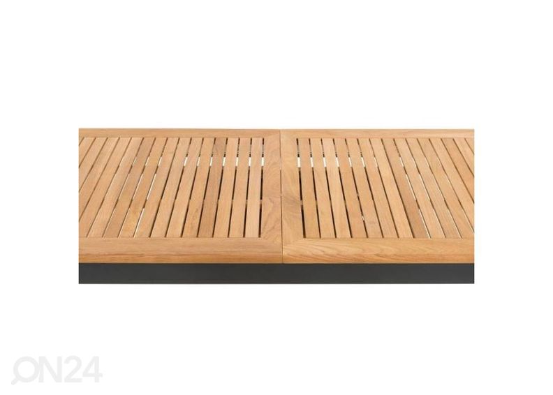 Pikendatav aialaud Tika 156/214x88,5 cm, pruun/must suurendatud