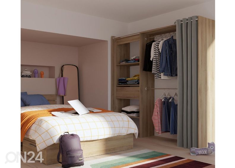 Pikendatav garderoob Chicago 168 cm suurendatud