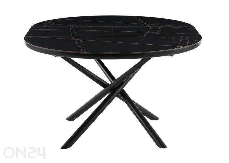 Pikendatav söögilaud Ø120 cm suurendatud