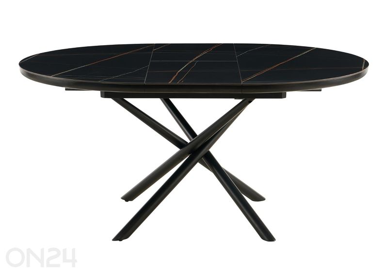 Pikendatav söögilaud Ø120 cm suurendatud