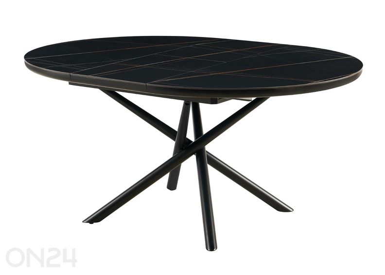 Pikendatav söögilaud Ø120 cm suurendatud