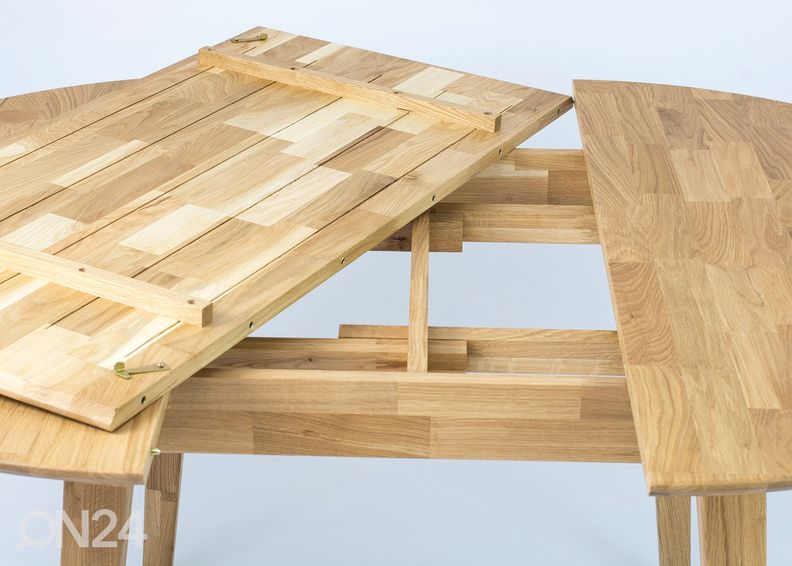 Pikendatav söögilaud 100/140x100 cm suurendatud