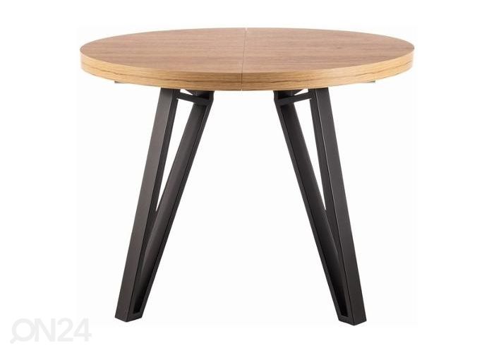 Pikendatav söögilaud 100-168x100 cm suurendatud