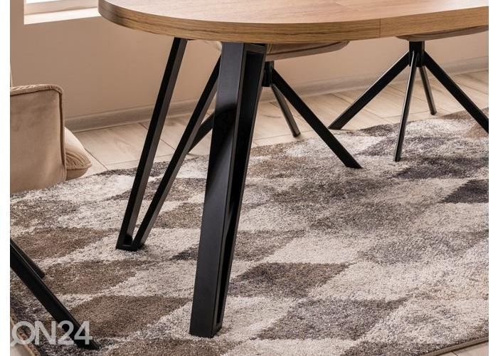 Pikendatav söögilaud 100-168x100 cm suurendatud