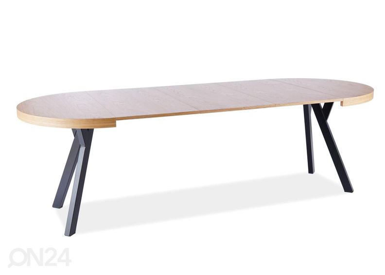 Pikendatav söögilaud 100-250x100 cm suurendatud