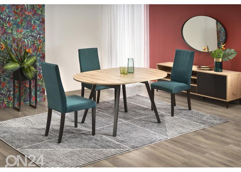 Pikendatav söögilaud 102/142x102 cm suurendatud