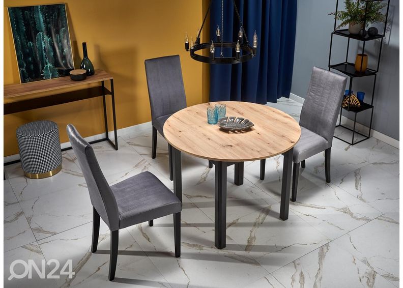 Pikendatav söögilaud 102/142x102 cm suurendatud