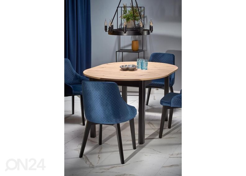 Pikendatav söögilaud 102/142x102 cm suurendatud