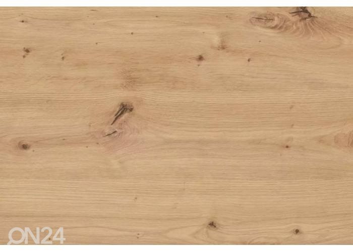 Pikendatav söögilaud 102-144x102 cm suurendatud