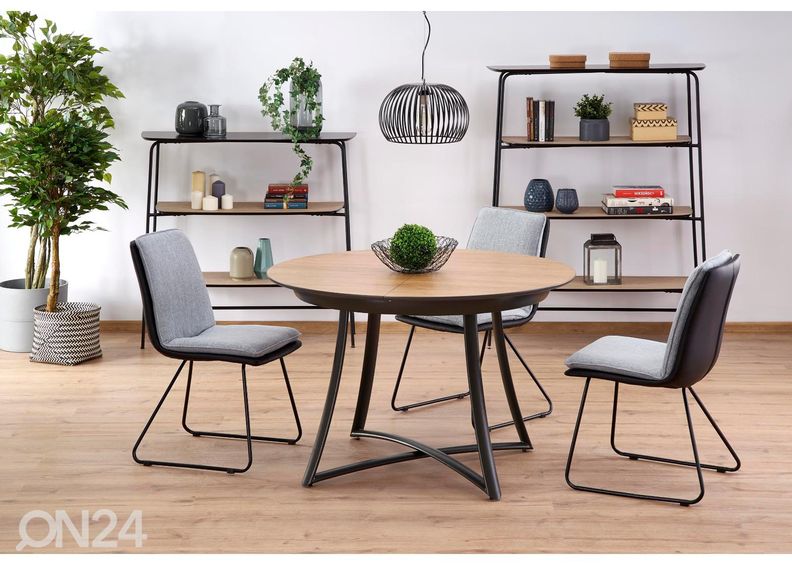 Pikendatav söögilaud 118/148x118 cm suurendatud