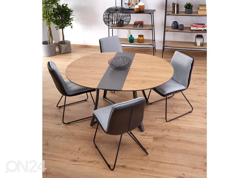 Pikendatav söögilaud 118/148x118 cm suurendatud