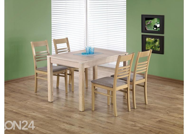 Pikendatav söögilaud 118/158x75 cm suurendatud