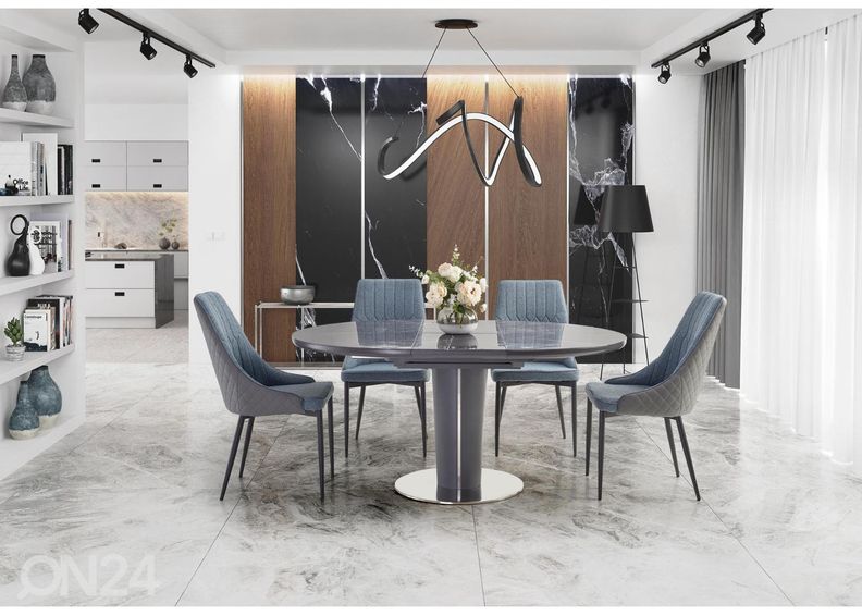 Pikendatav söögilaud 120/160x120 cm suurendatud