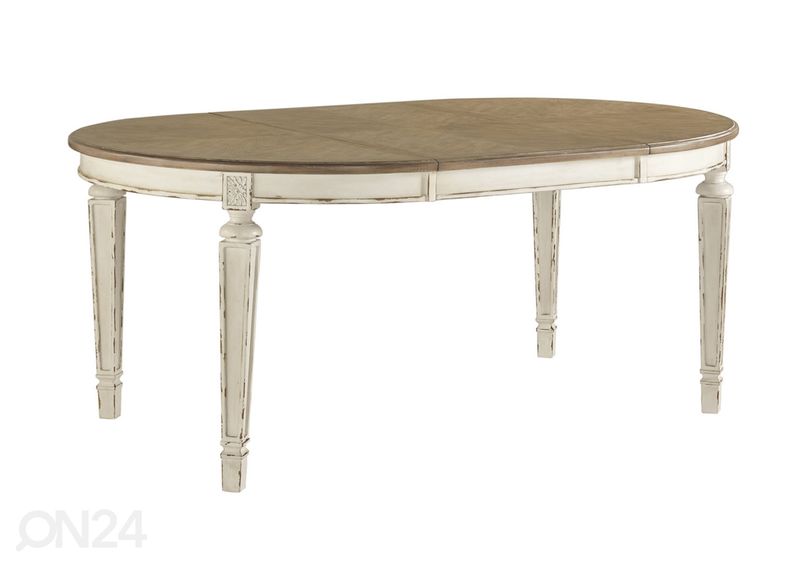 Pikendatav söögilaud 123/183x123 cm suurendatud