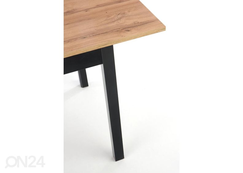 Pikendatav söögilaud 124/168x74 cm suurendatud