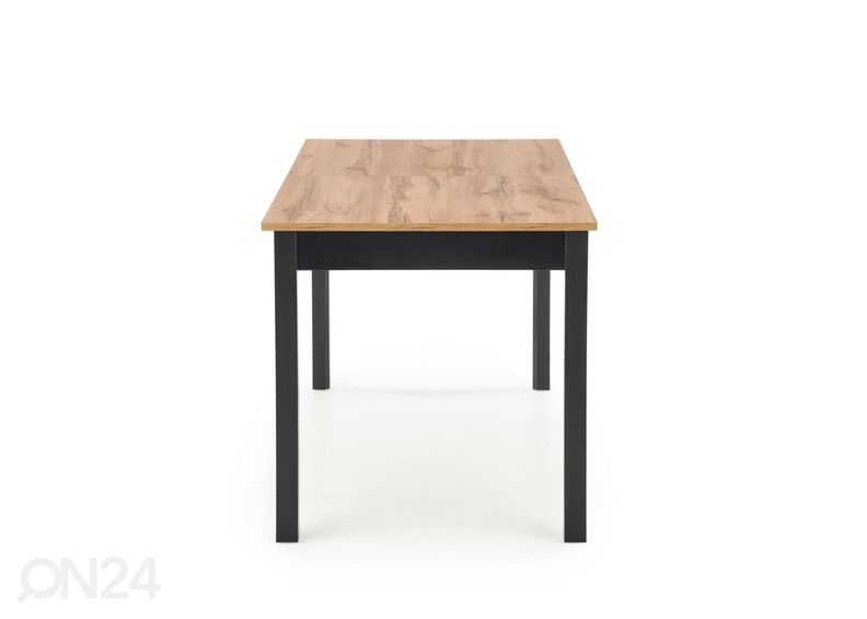 Pikendatav söögilaud 124/168x74 cm suurendatud