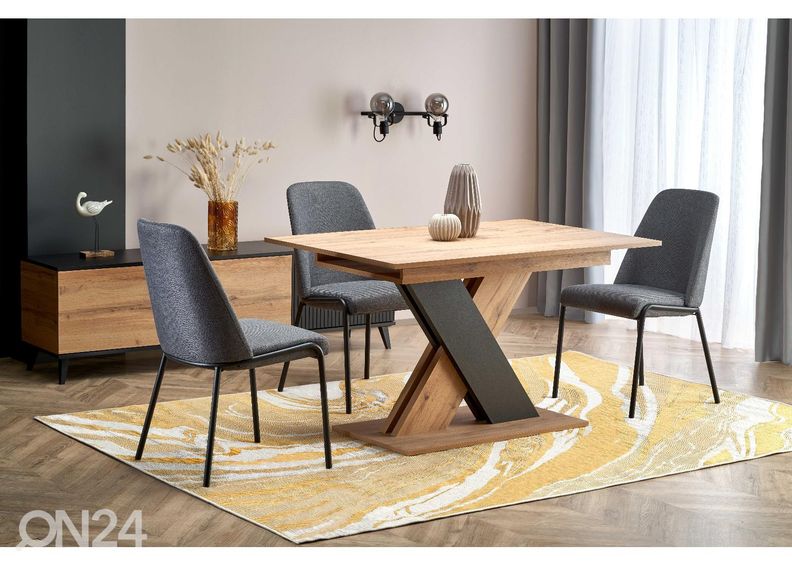 Pikendatav söögilaud 130/175x85 cm suurendatud