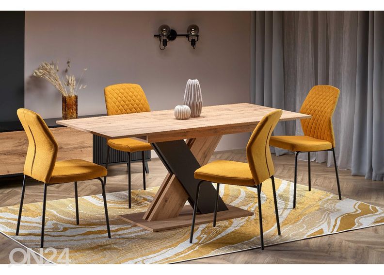 Pikendatav söögilaud 130/175x85 cm suurendatud