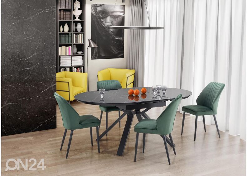 Pikendatav söögilaud 130/180x130 cm suurendatud