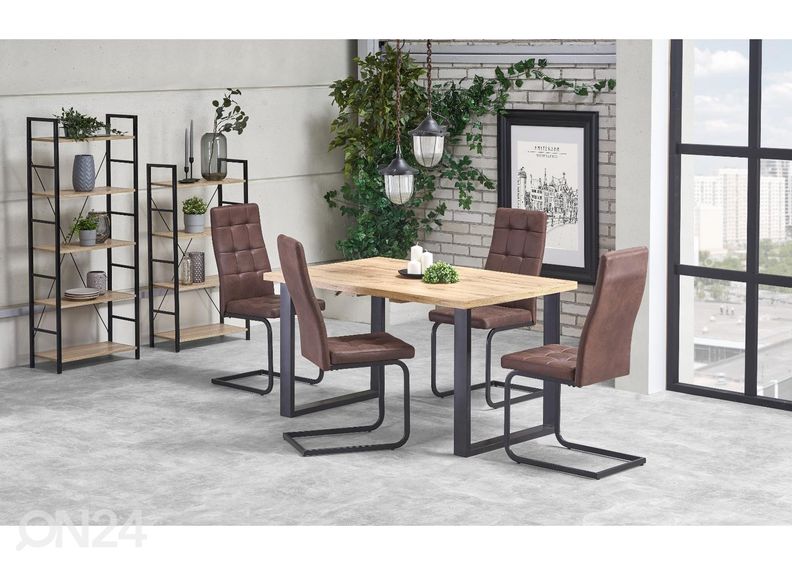 Pikendatav söögilaud 135/185x85 cm suurendatud