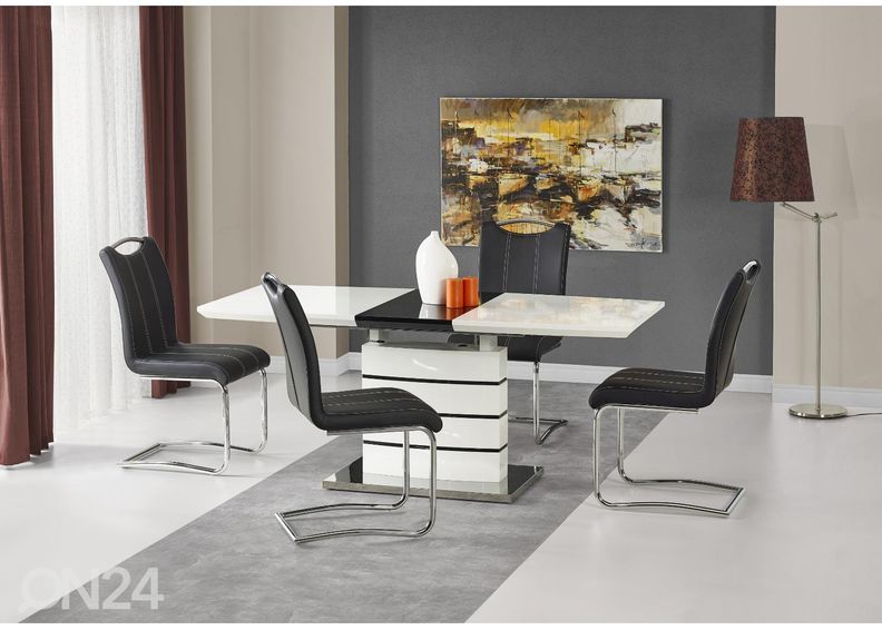 Pikendatav söögilaud 140-180x80 cm suurendatud