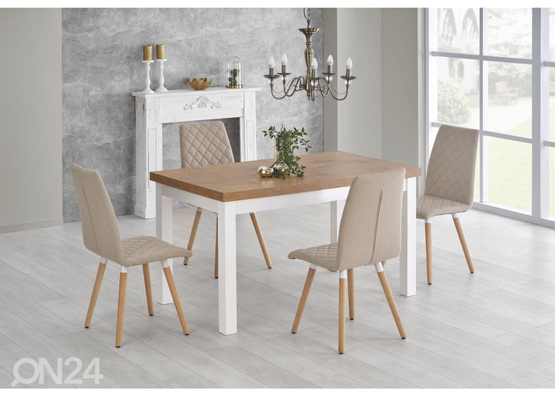 Pikendatav söögilaud 140/220x80 cm suurendatud