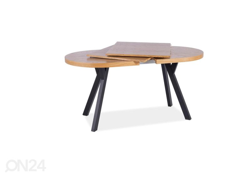 Pikendatav söögilaud 140-272x80 cm suurendatud