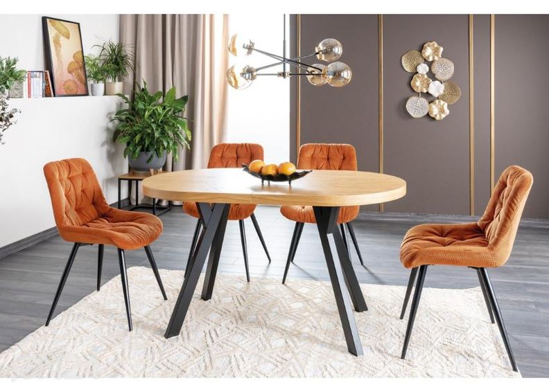 Pikendatav söögilaud 140-272x80 cm suurendatud