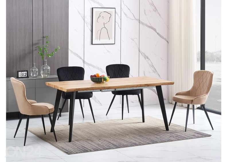 Pikendatav söögilaud 150-210x90 cm suurendatud