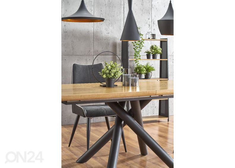 Pikendatav söögilaud 160/200x90 cm suurendatud