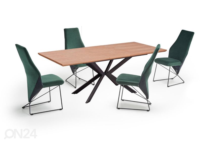 Pikendatav söögilaud 160/200x90 cm suurendatud