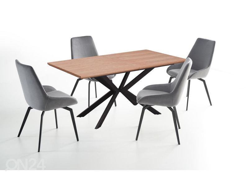 Pikendatav söögilaud 160/200x90 cm suurendatud