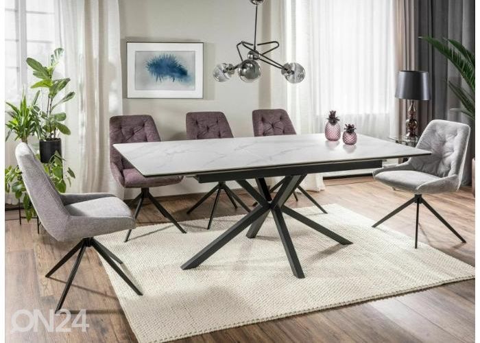 Pikendatav söögilaud 160/200x90 cm suurendatud