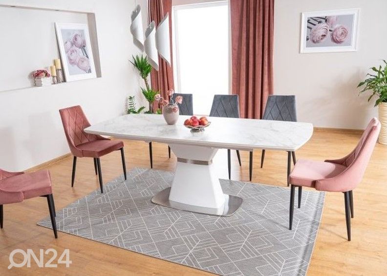 Pikendatav söögilaud 160-210x90 cm suurendatud