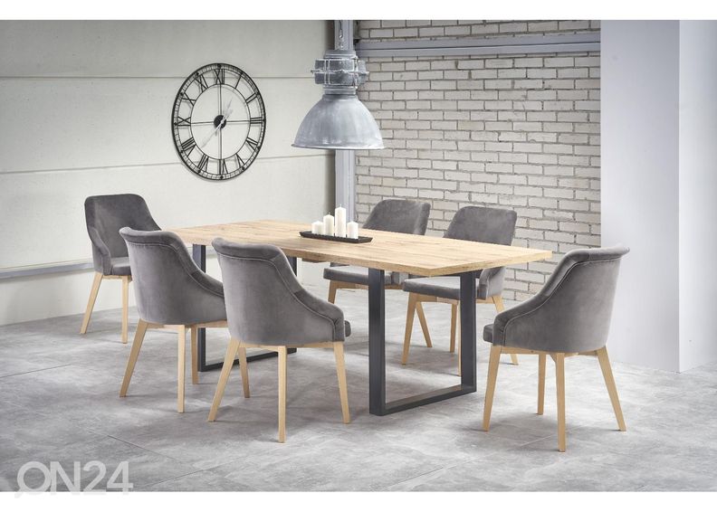 Pikendatav söögilaud 160/210x90 cm suurendatud