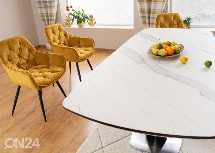 Pikendatav söögilaud 160-220x90 cm suurendatud