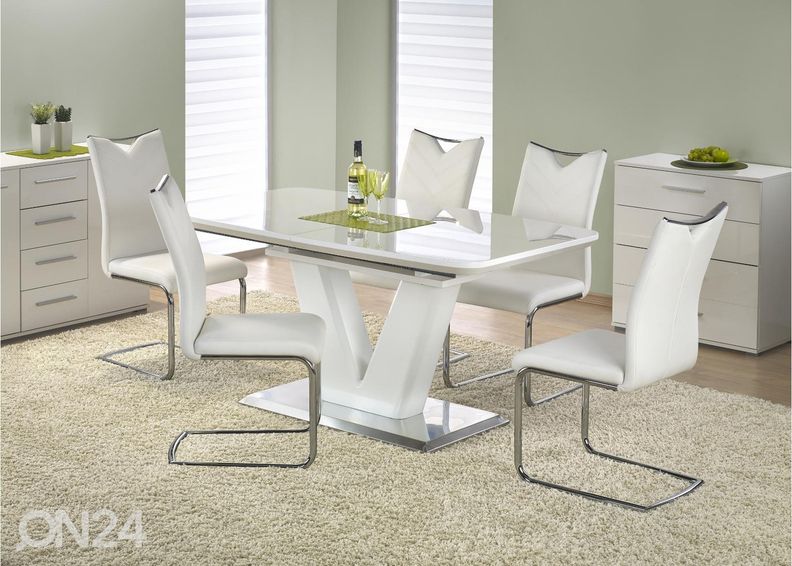 Pikendatav söögilaud 160/220x90 cm suurendatud