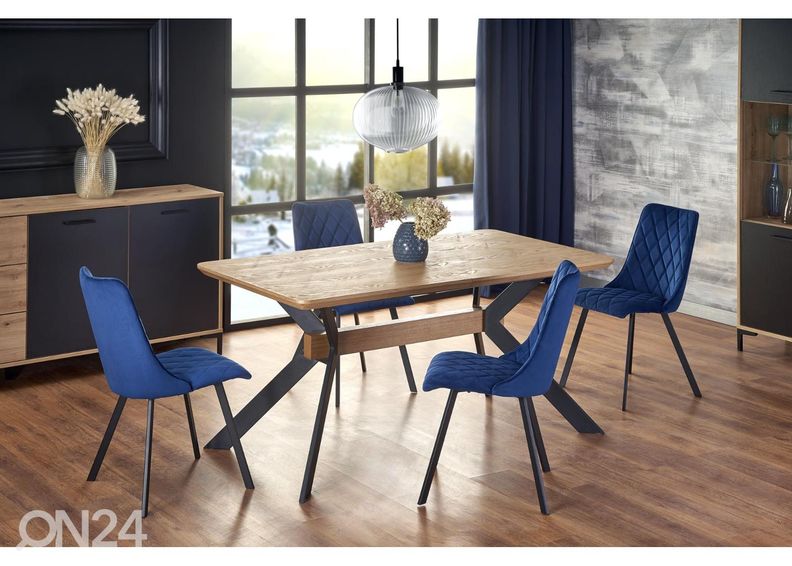 Pikendatav söögilaud 160/220x90 cm suurendatud