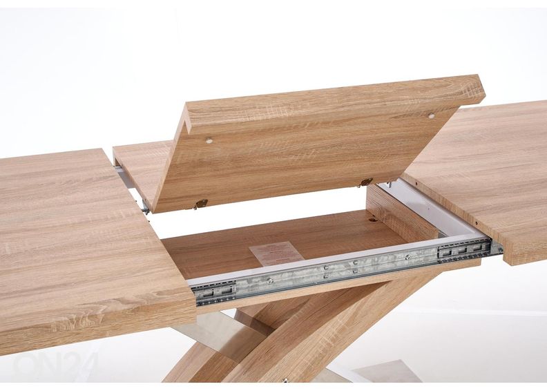 Pikendatav söögilaud 160-220x90 cm suurendatud